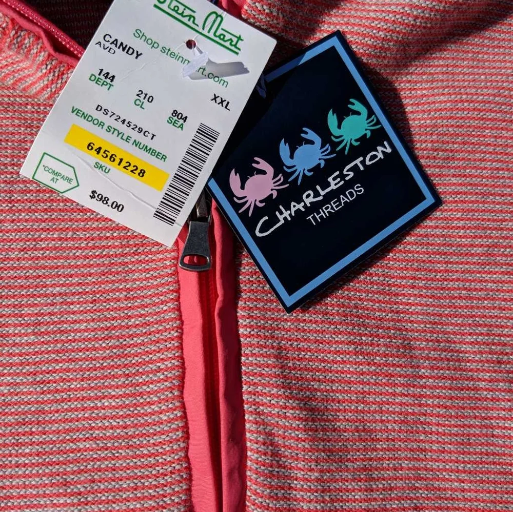 Charleston‎ Threads Mens 1/4 Zip Sweater L/S XXL